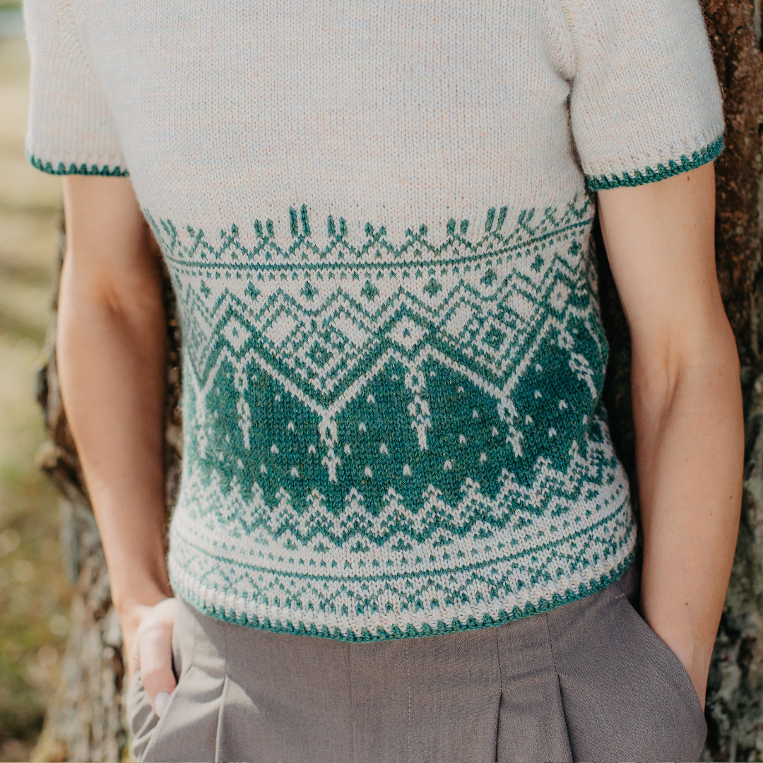 Hayat Top by Zanete Knits (long-sleeved version)