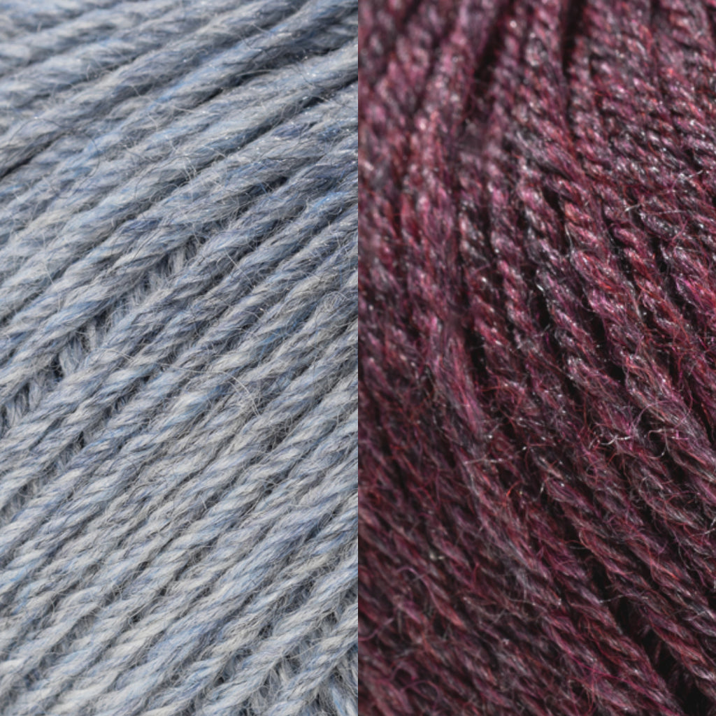 Main: Silver Lining / Contrast: Mulberry Dusk