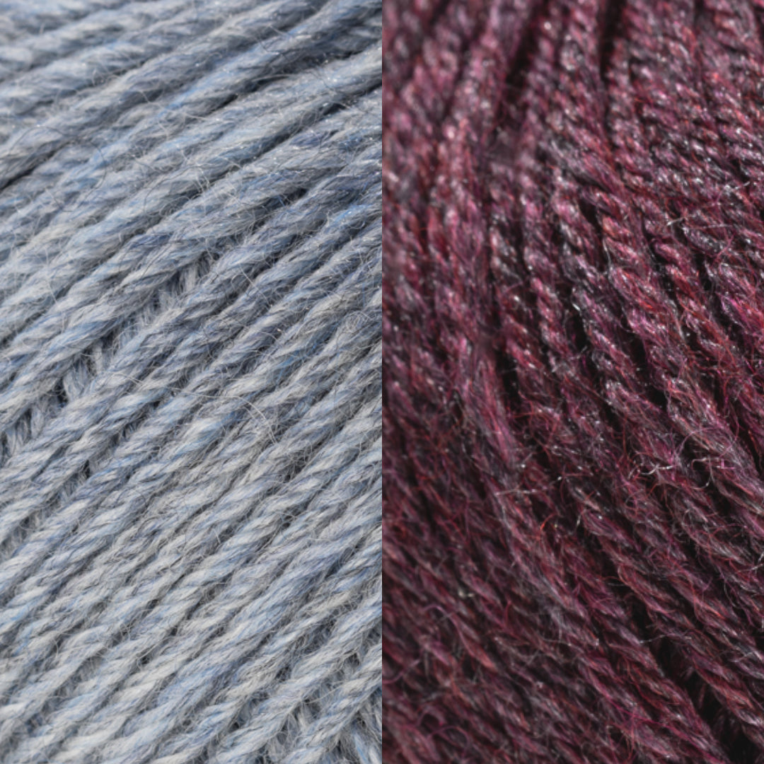 Main: Silver Lining / Contrast: Mulberry Dusk