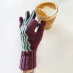 Rhythmic Pulse Gloves by Knit of the Dragon